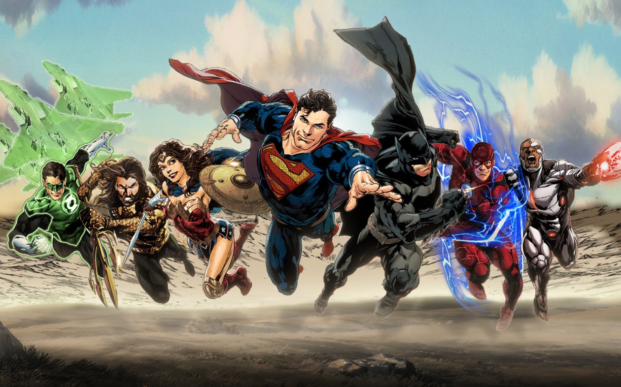 Justice League Superheroes Art