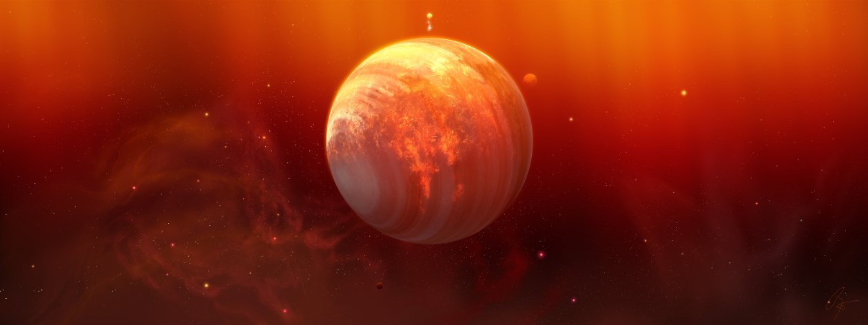 Flaming Planet