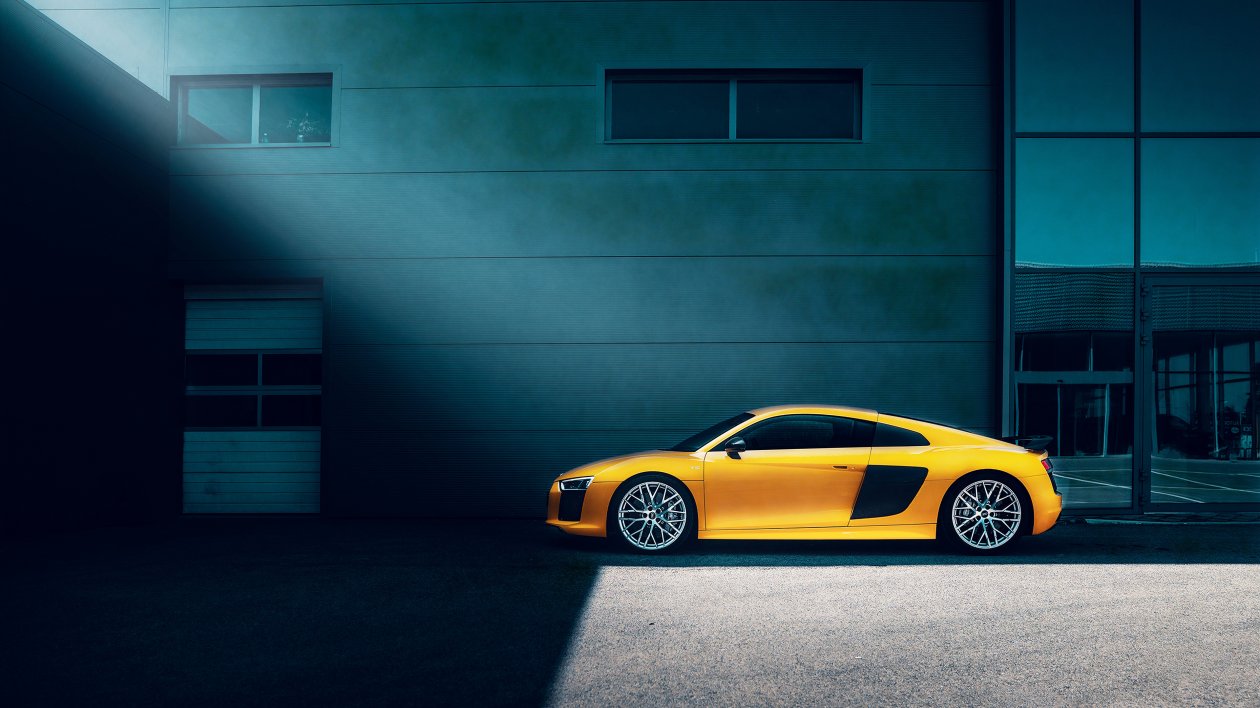 Yellow Audi R8