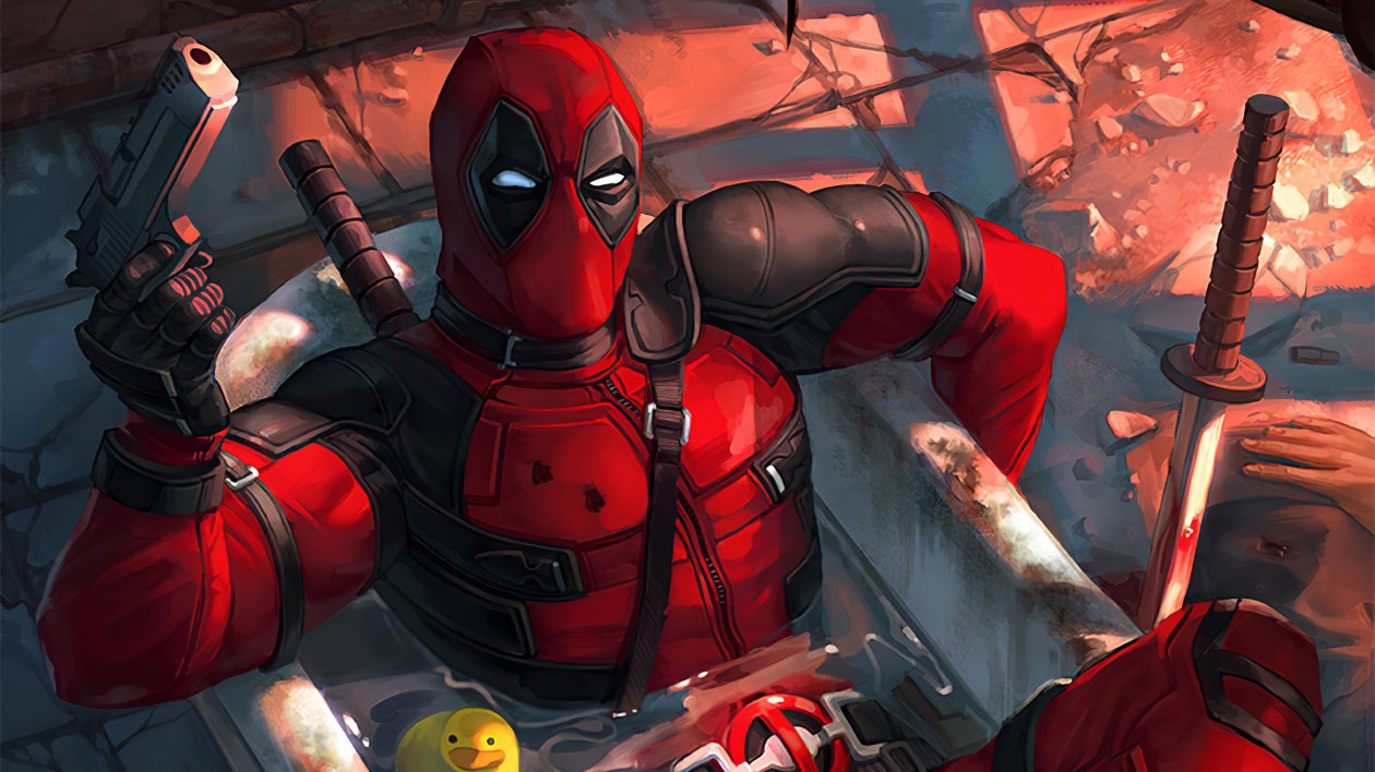 Deadpool In Tub