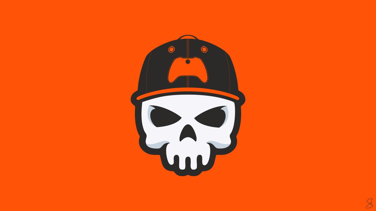 Gamer Skull Minimal 4k