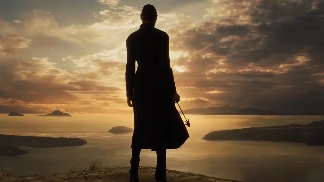 Wonder Woman With Arrow In Hand Silhouette 4k