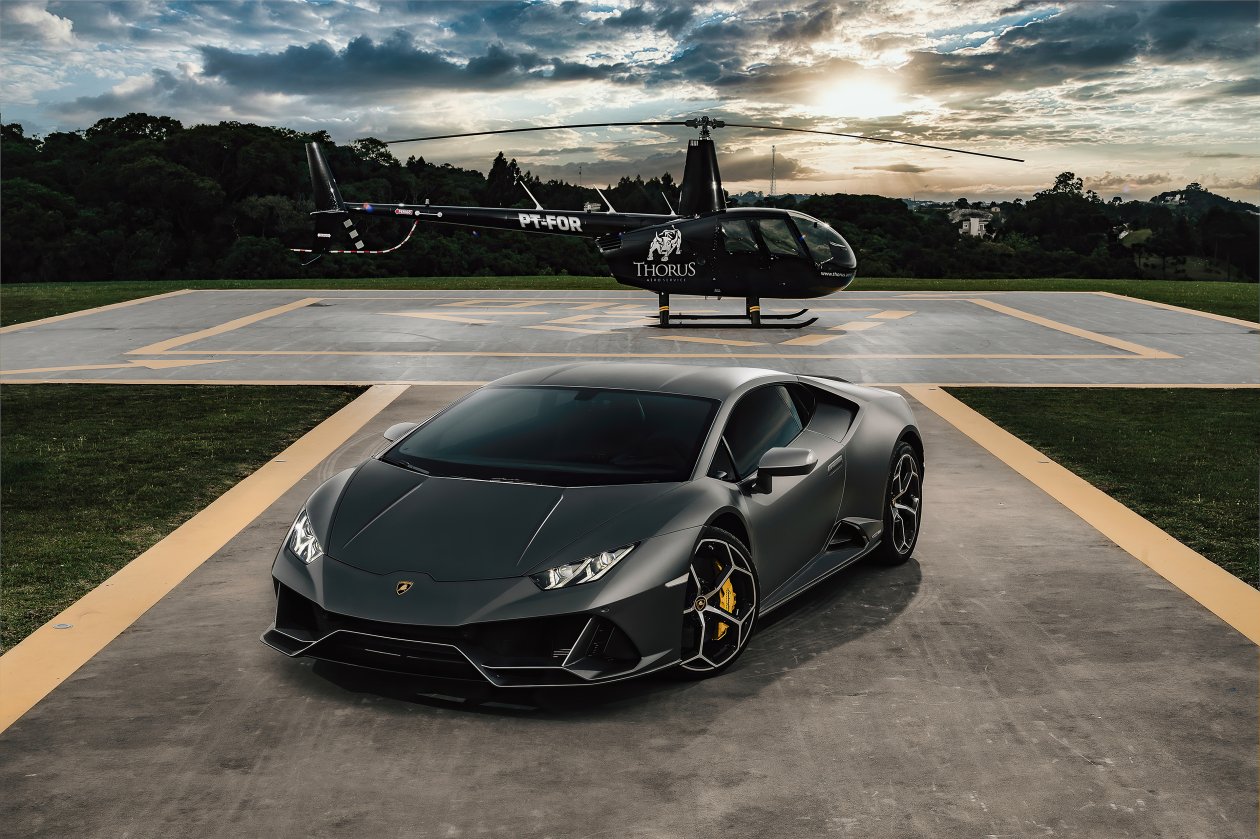 Lamborghini Huracan Evo Helicopter