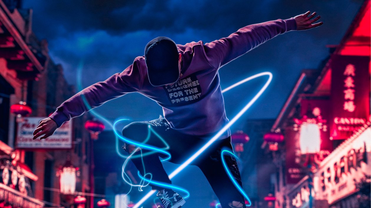 Man On Skateboard