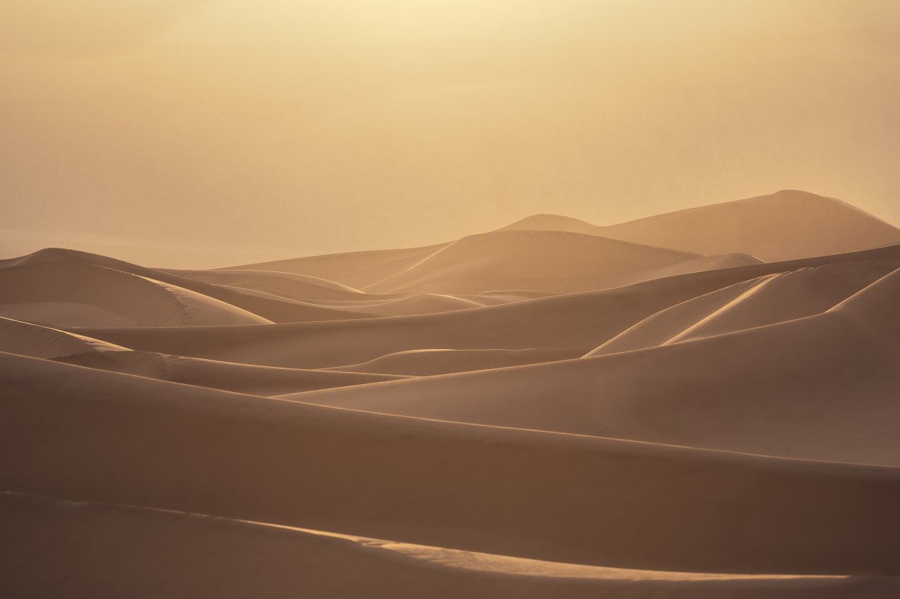 Sun Over The Sand Dunes