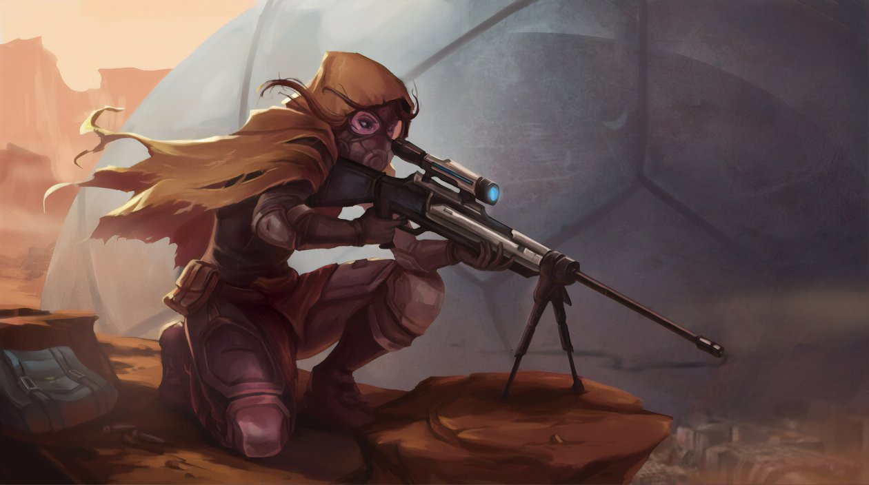Sniper Girl Art 4k