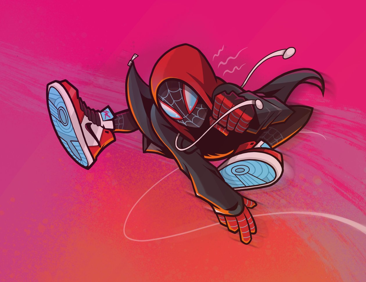 Spiderman Miles Morales Illustration