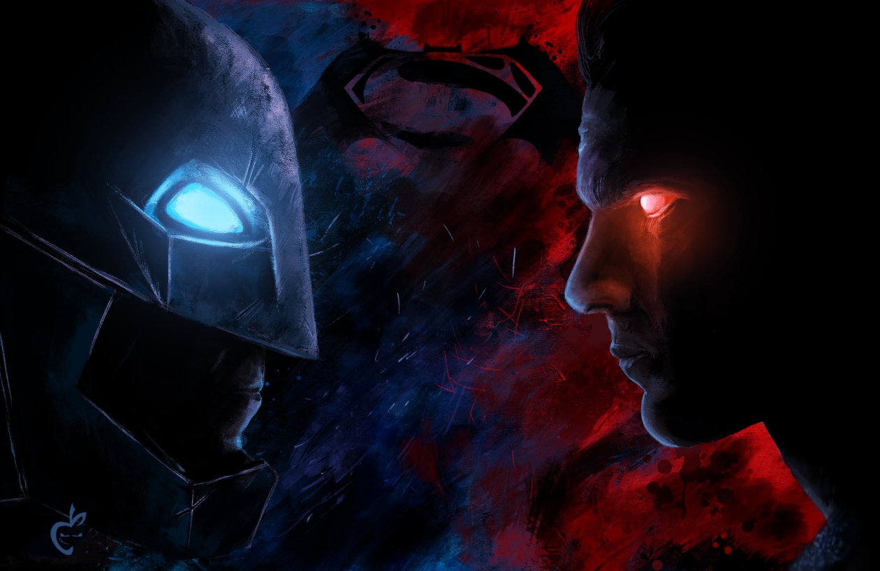 Batman Vs Superman Paint Artwork 5k