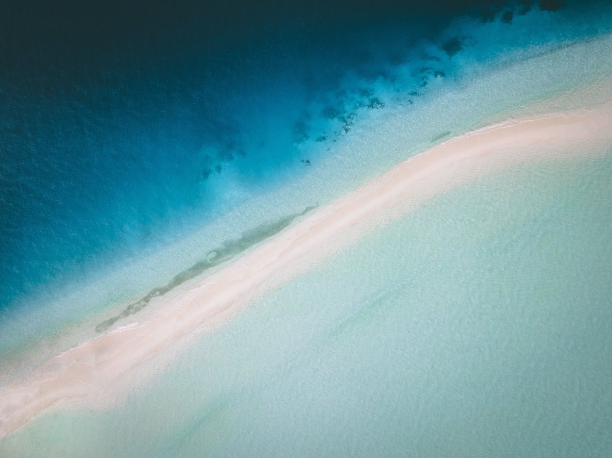 Maldives Island Aerial View 4k