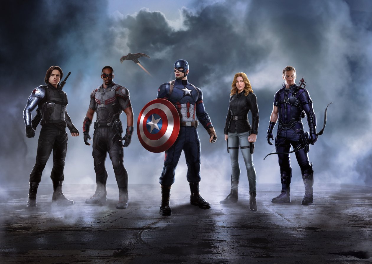 Captain America Crew In Captain America Civil War