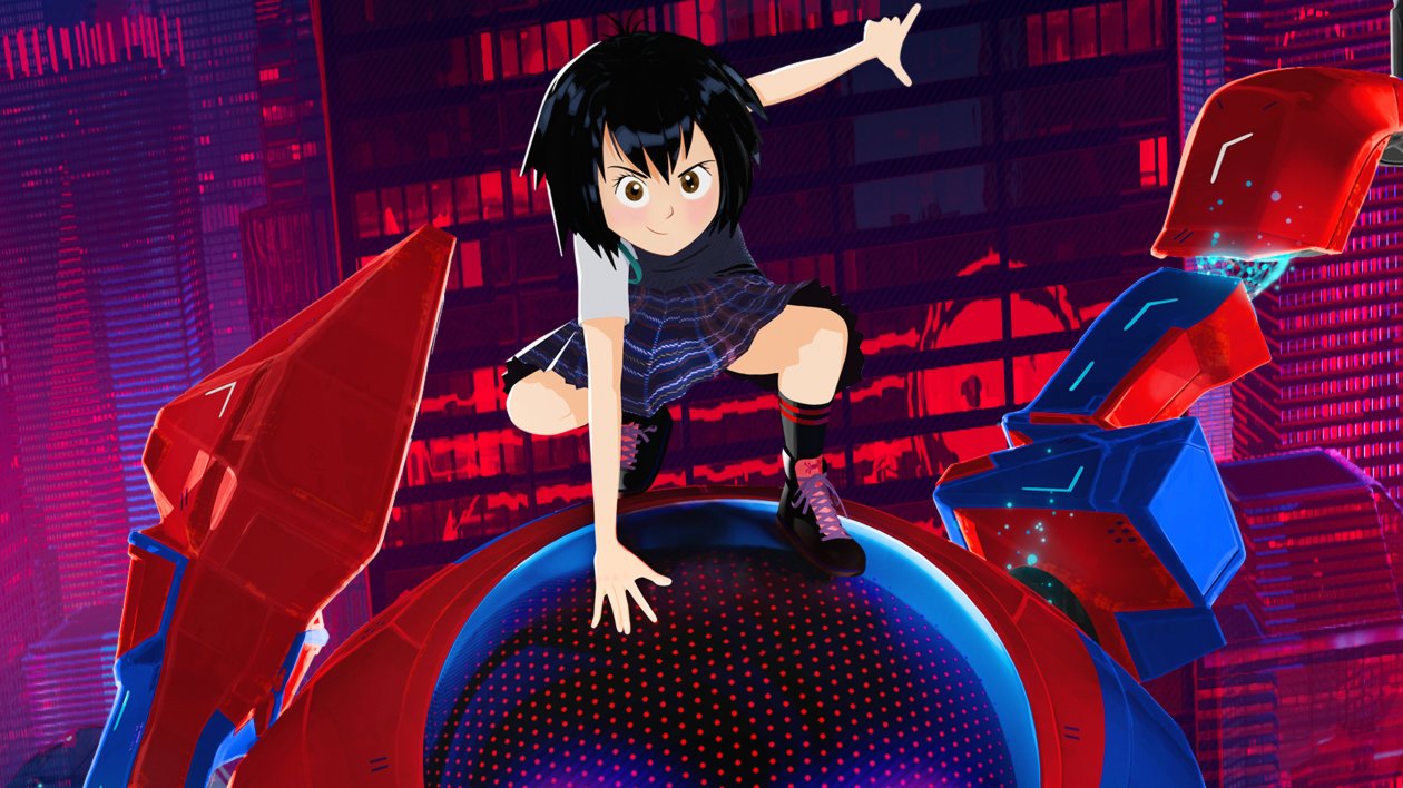 Peni Parker And SP Dr In Spider Man Into The Spider Verse Official Poster 5k