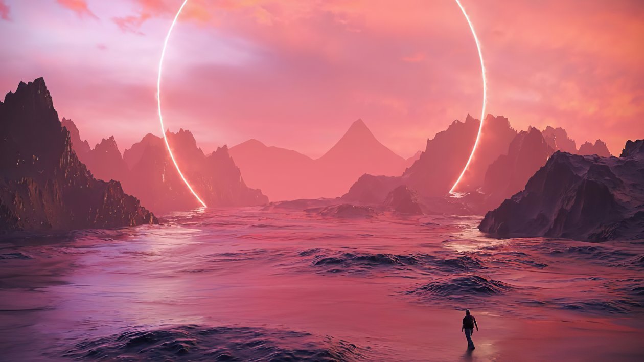 Walking Towards Sun 4k