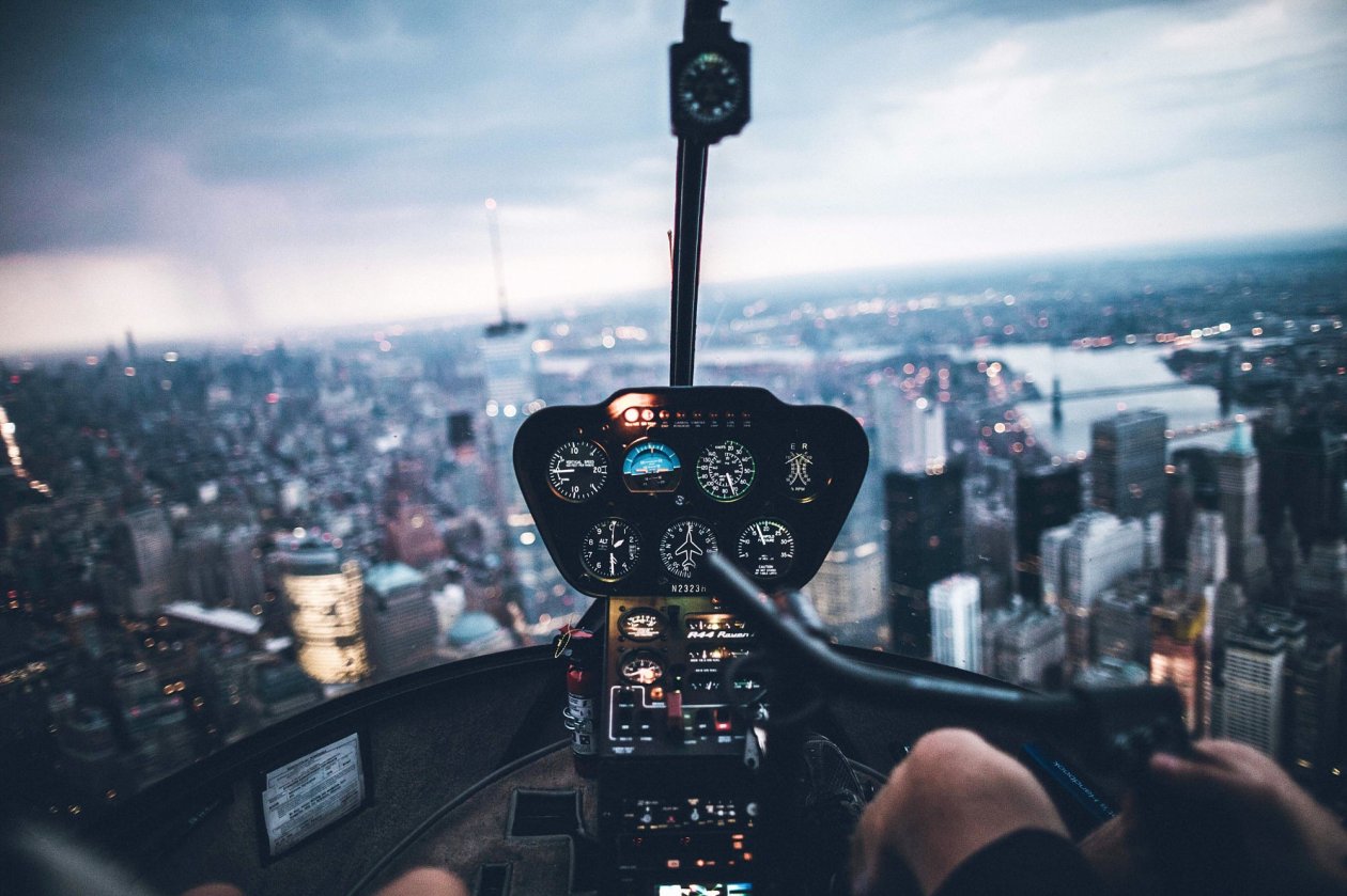 Helicopter Inside View