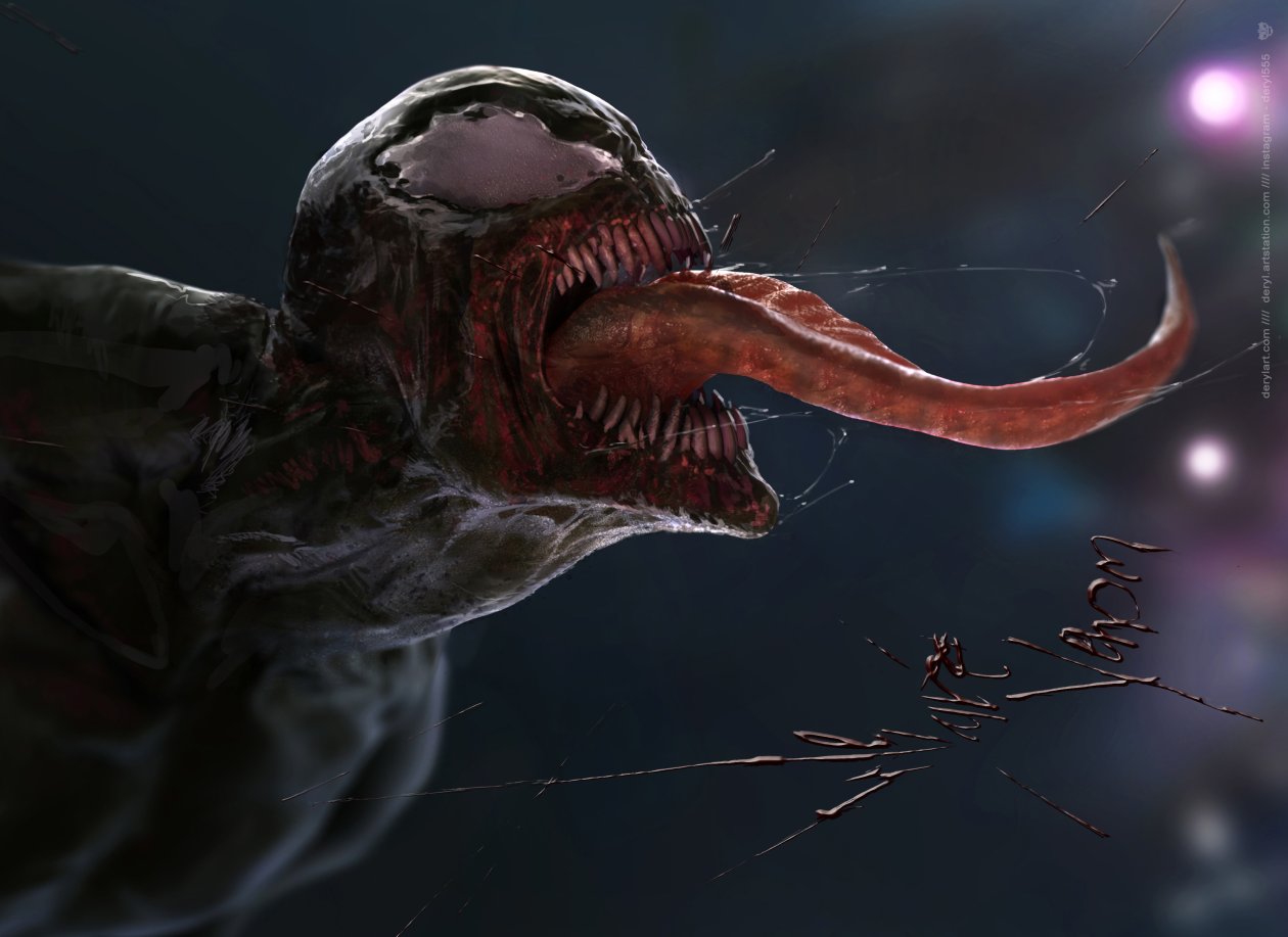Venom 4k Digital Artwork