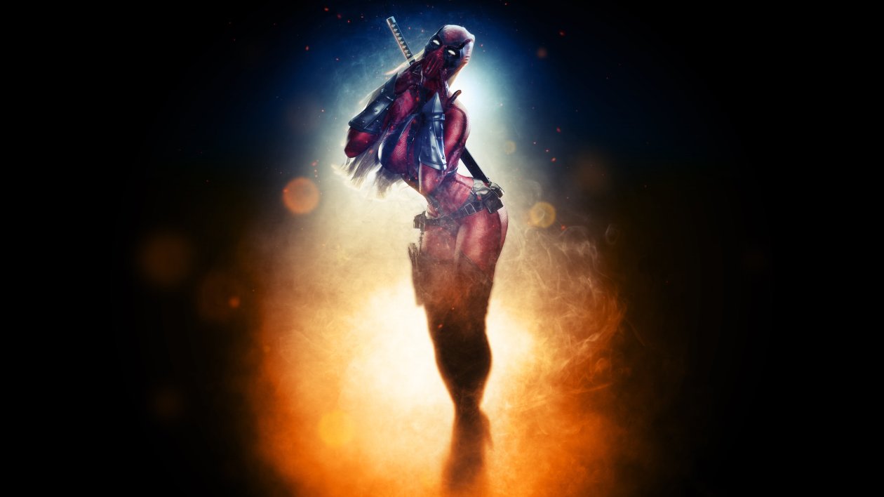Deadpool Girl 4k