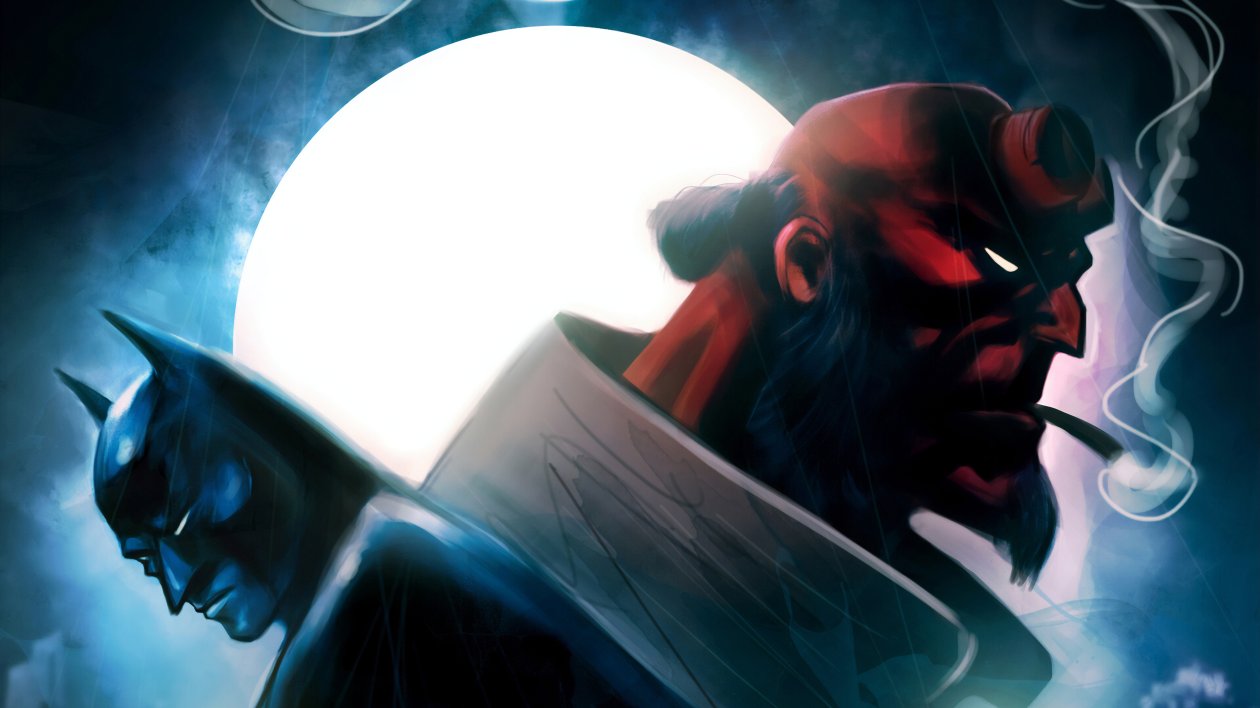 Hellboy And Batman Crossover