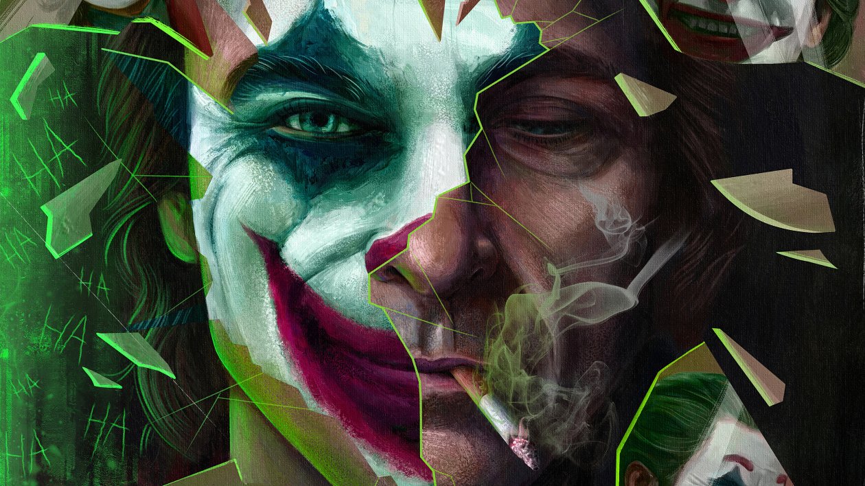 Joker Smoker Artwork 4k