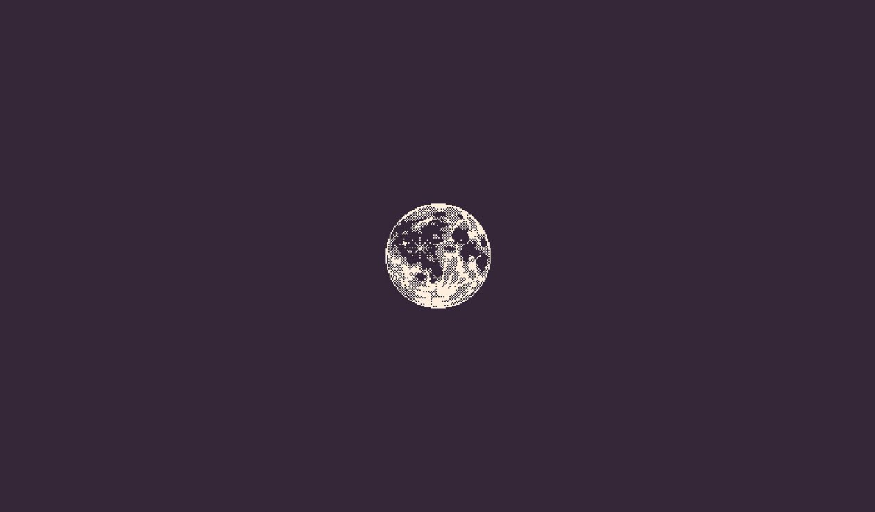 Moon Bit Art 4k