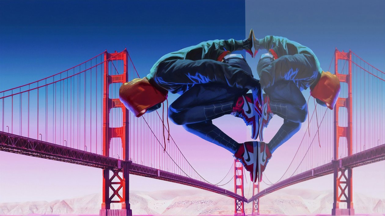 Spiderman Golden Gate Bridge