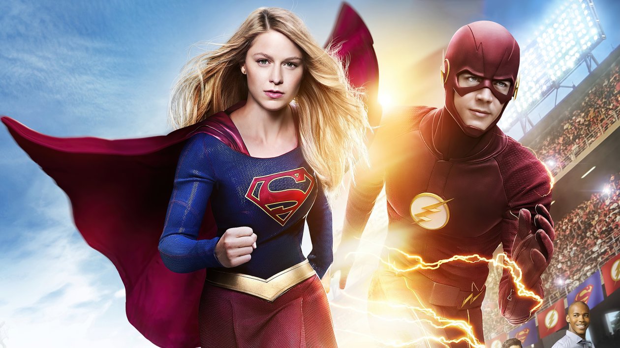 Supergirl X Flash 4k