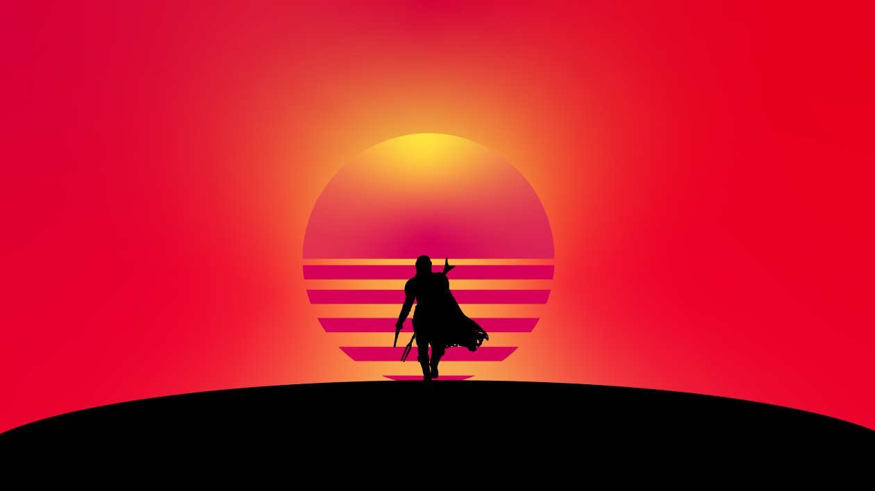 The Mandalorian Minimal 4k