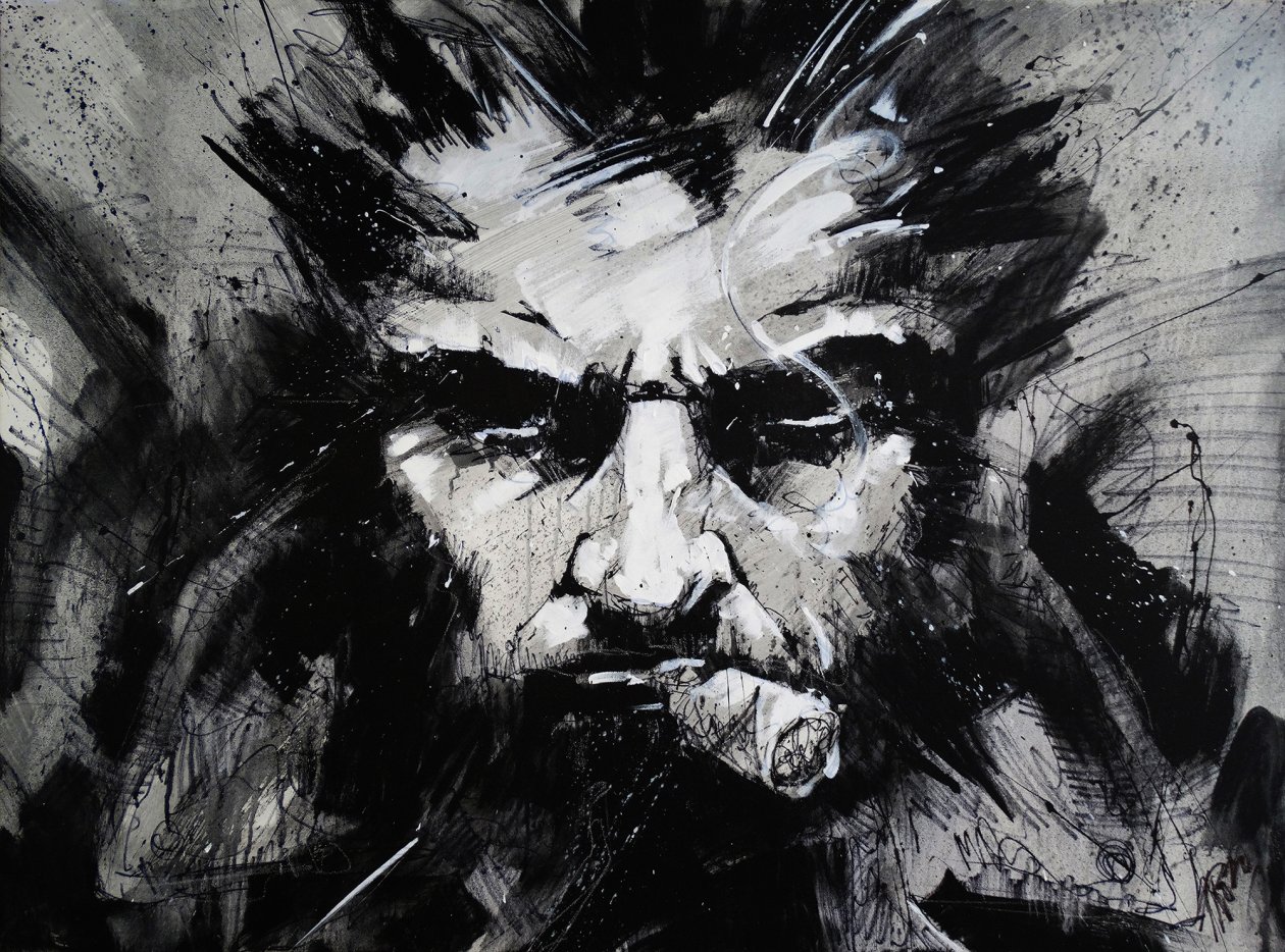 Wolverine Monochrome Art