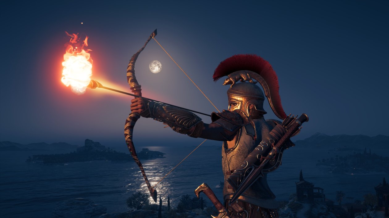 4k Assassins Creed Odyssey Bow And Arrow