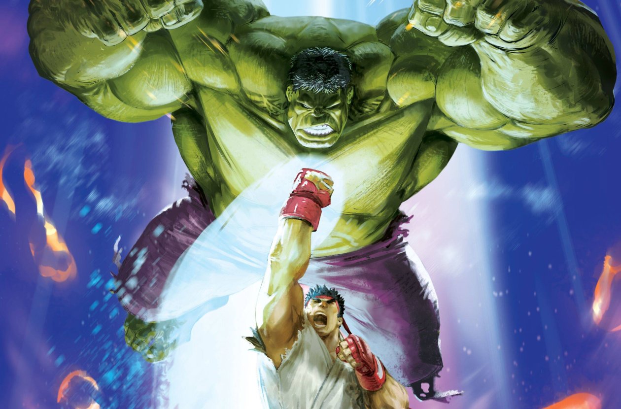 Hulk Vs Ryu MVCI Artwork