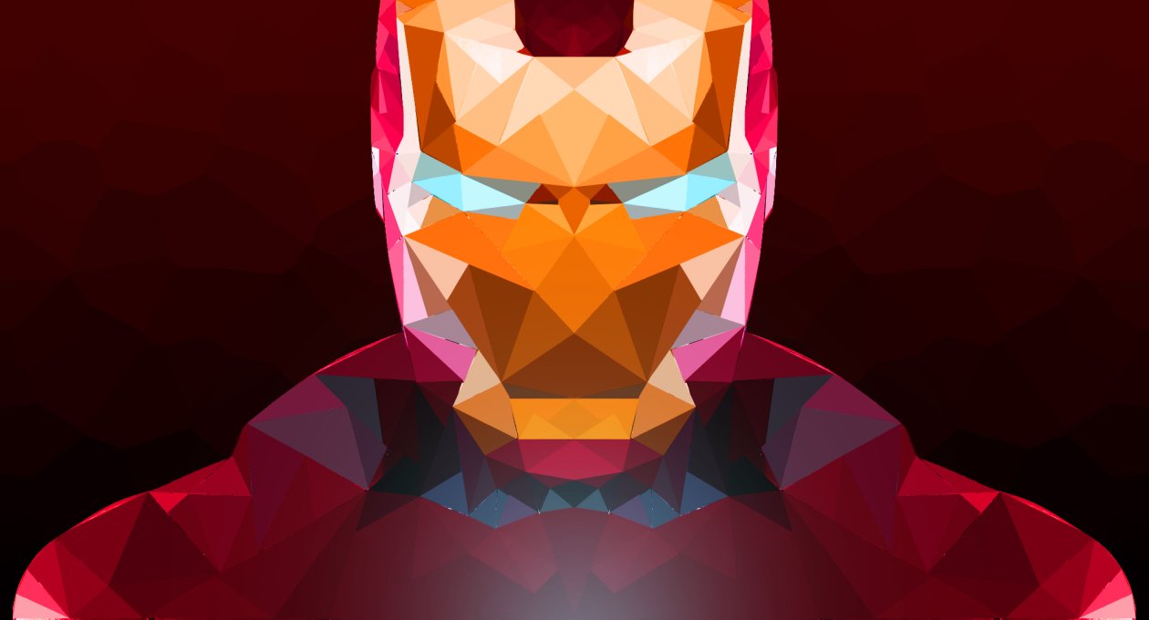 Iron Man Abstract Art