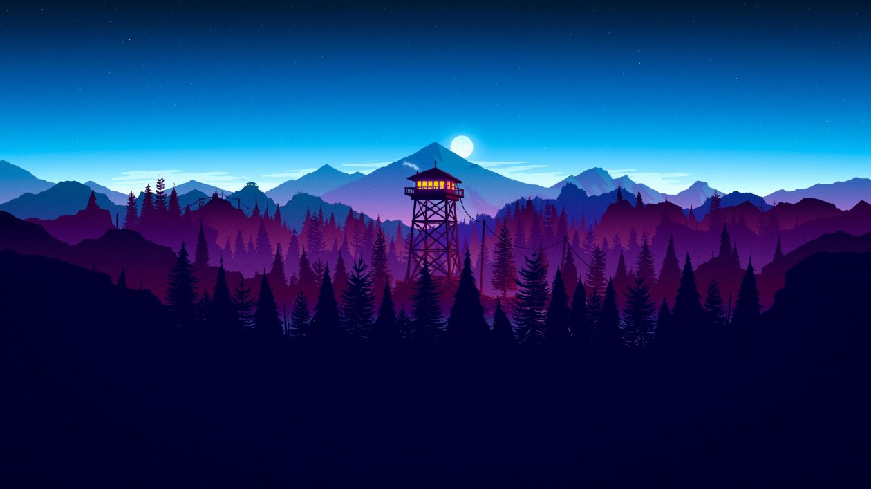 Firewatch Sunset Artwork