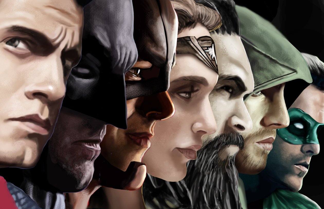 Justice League Superheroes Artwork