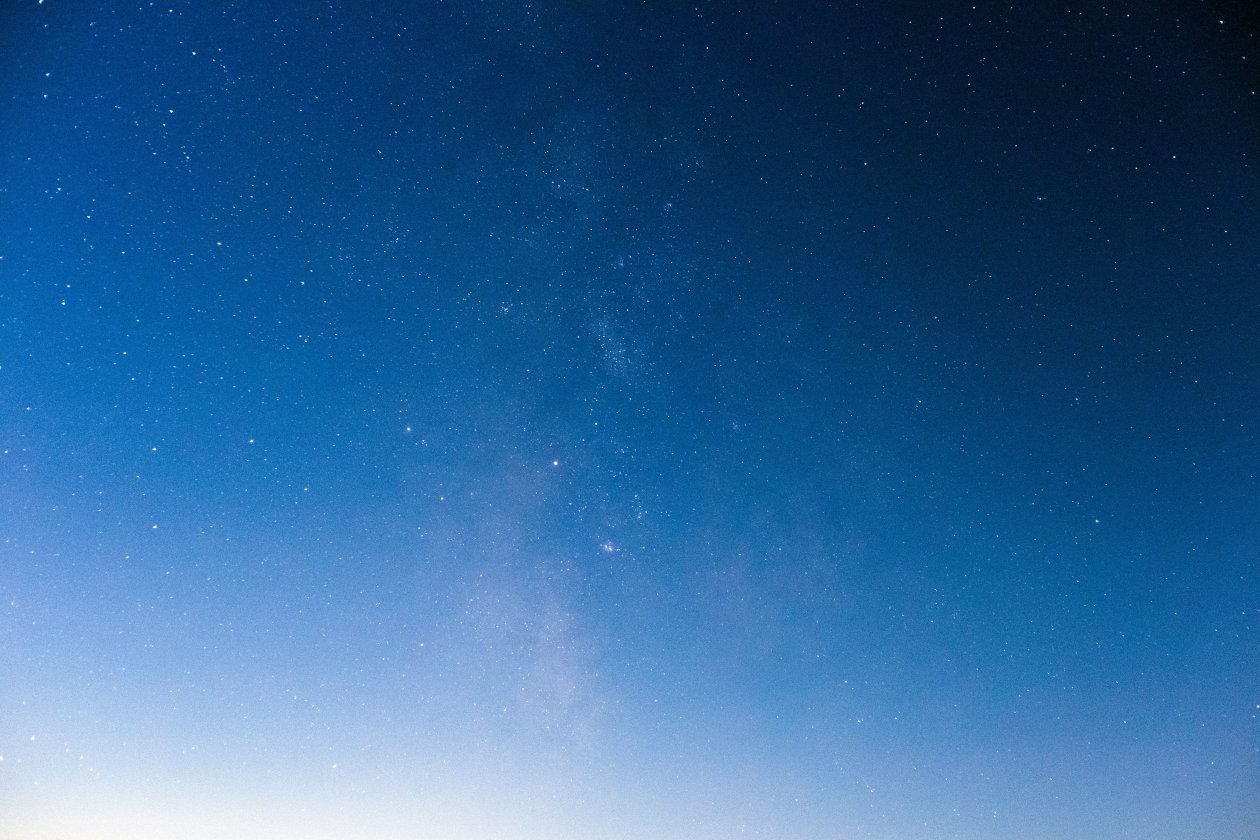 Blue Sky With Stars 5k