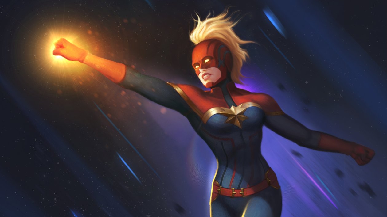 Captain Marvel Arts New