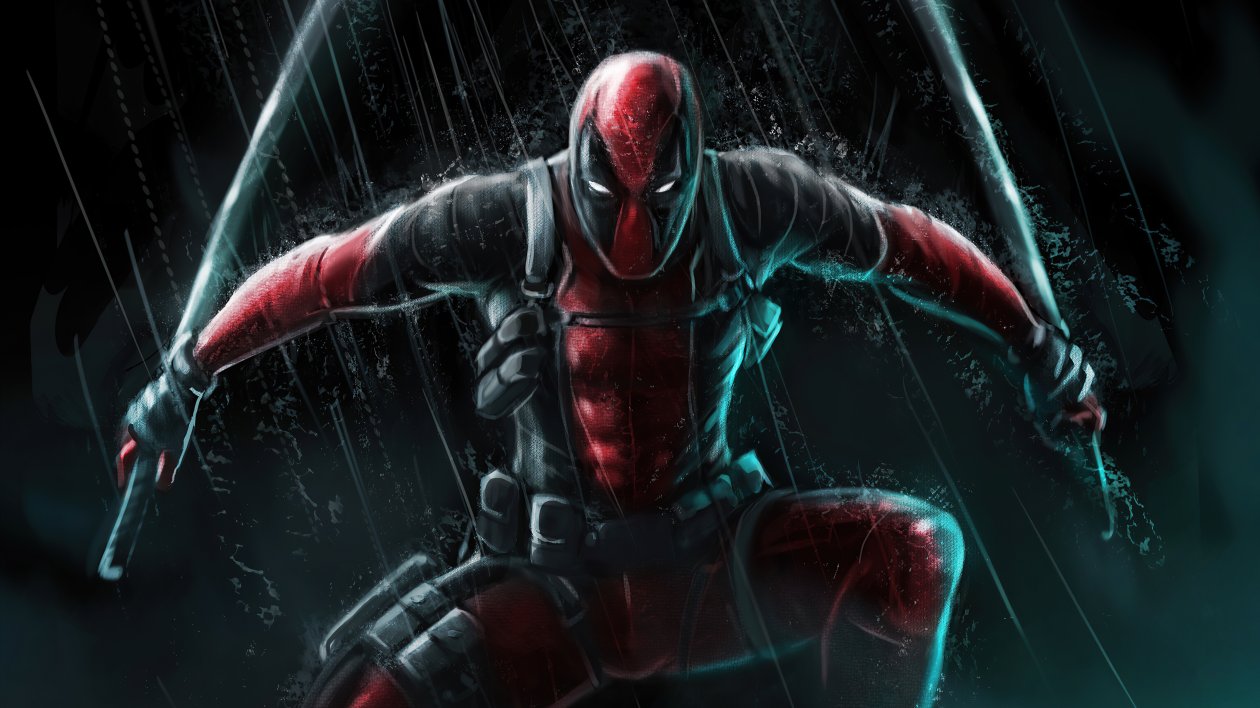 Deadpool Sword Hero 4k