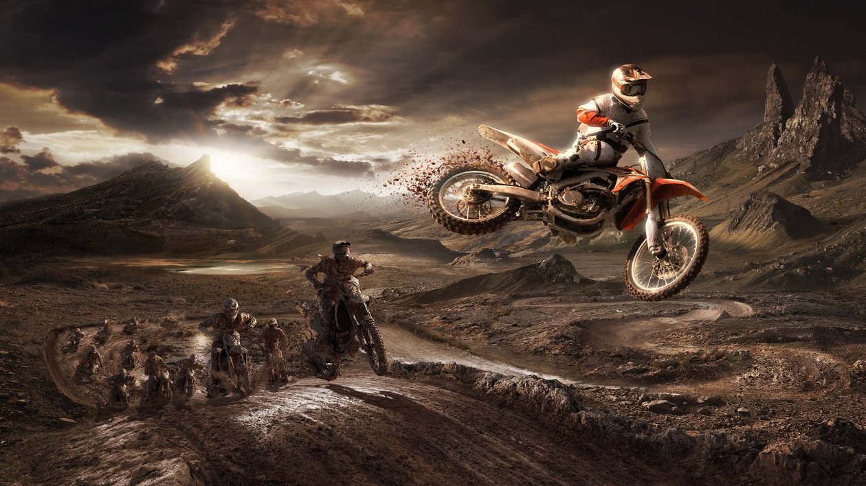 HONDA CRF 450R Riders Jumping From The Sand Mud