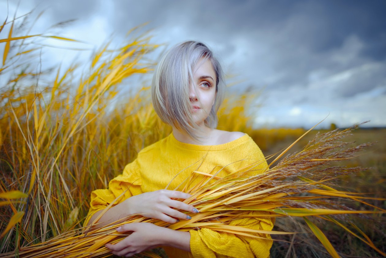 White Short Hair Girl
