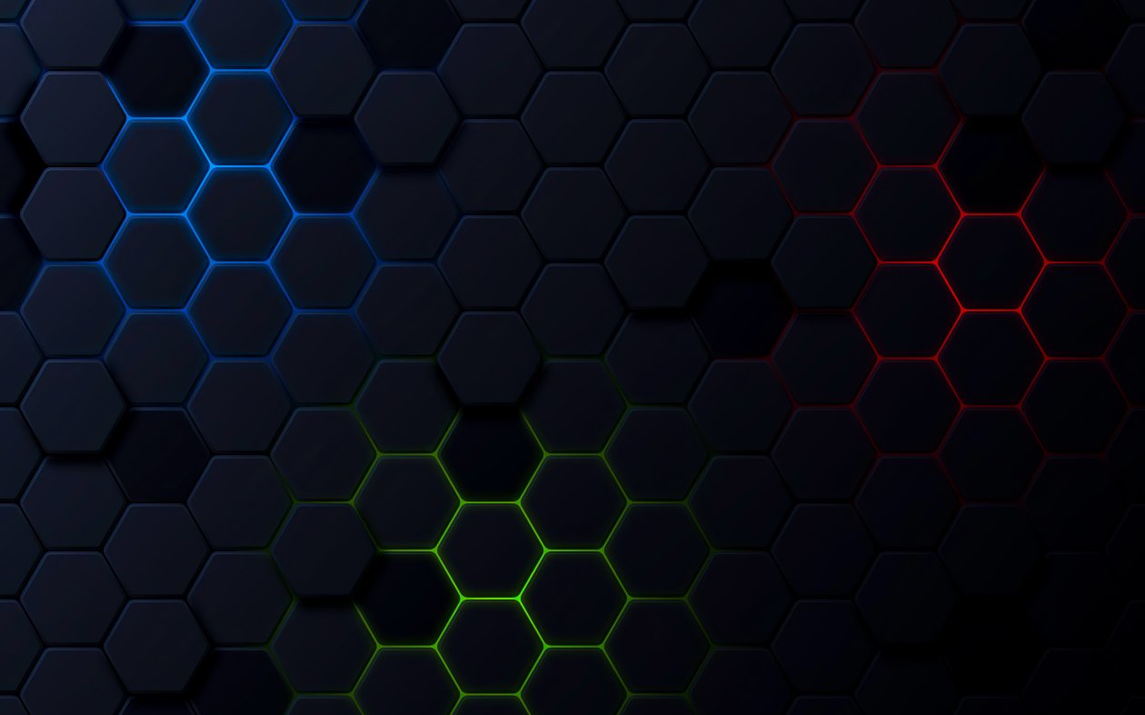 Polygon Shapes Dark 5k