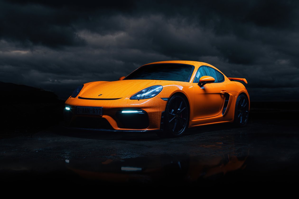 Porsche Cayman GT4 Front 5k