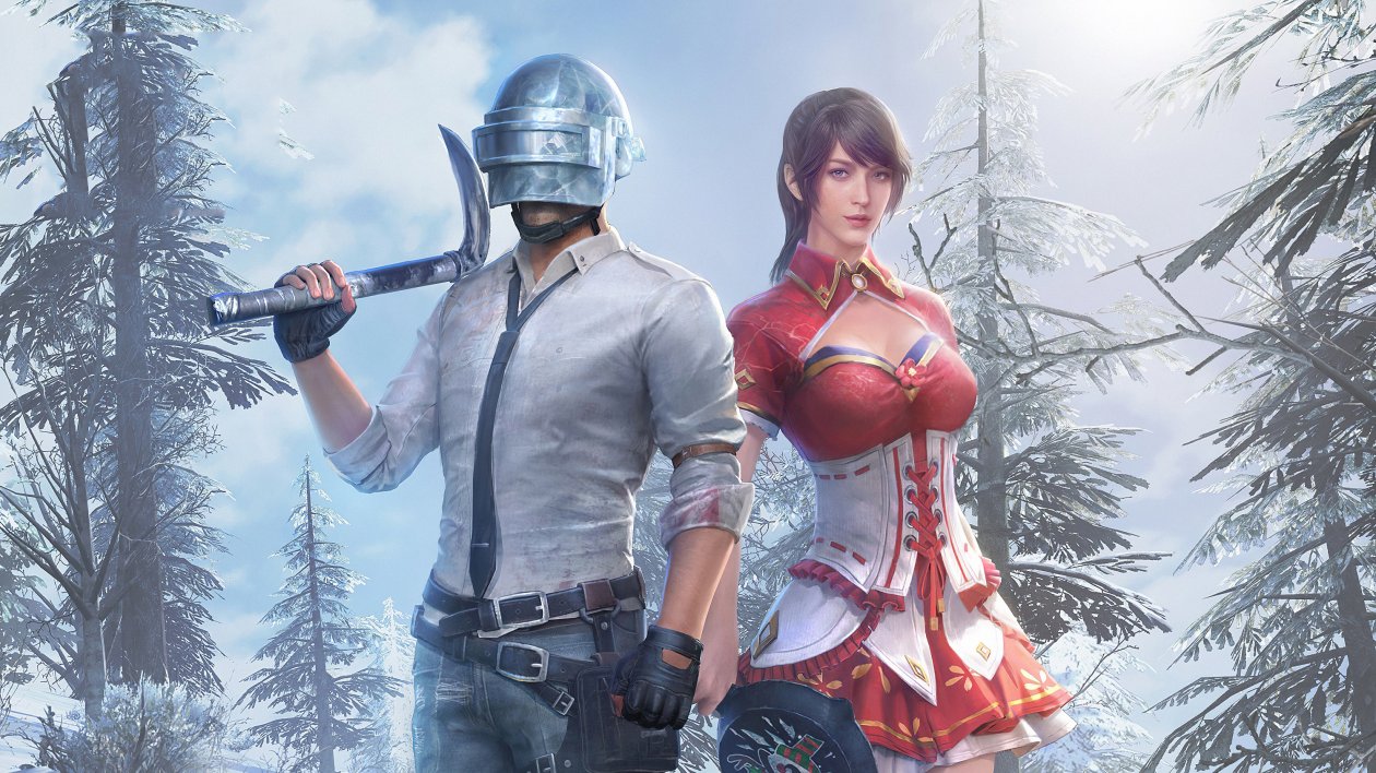 Pubg Helmet Guy With Girl