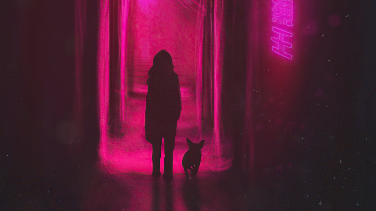 Walking In Neon Alley