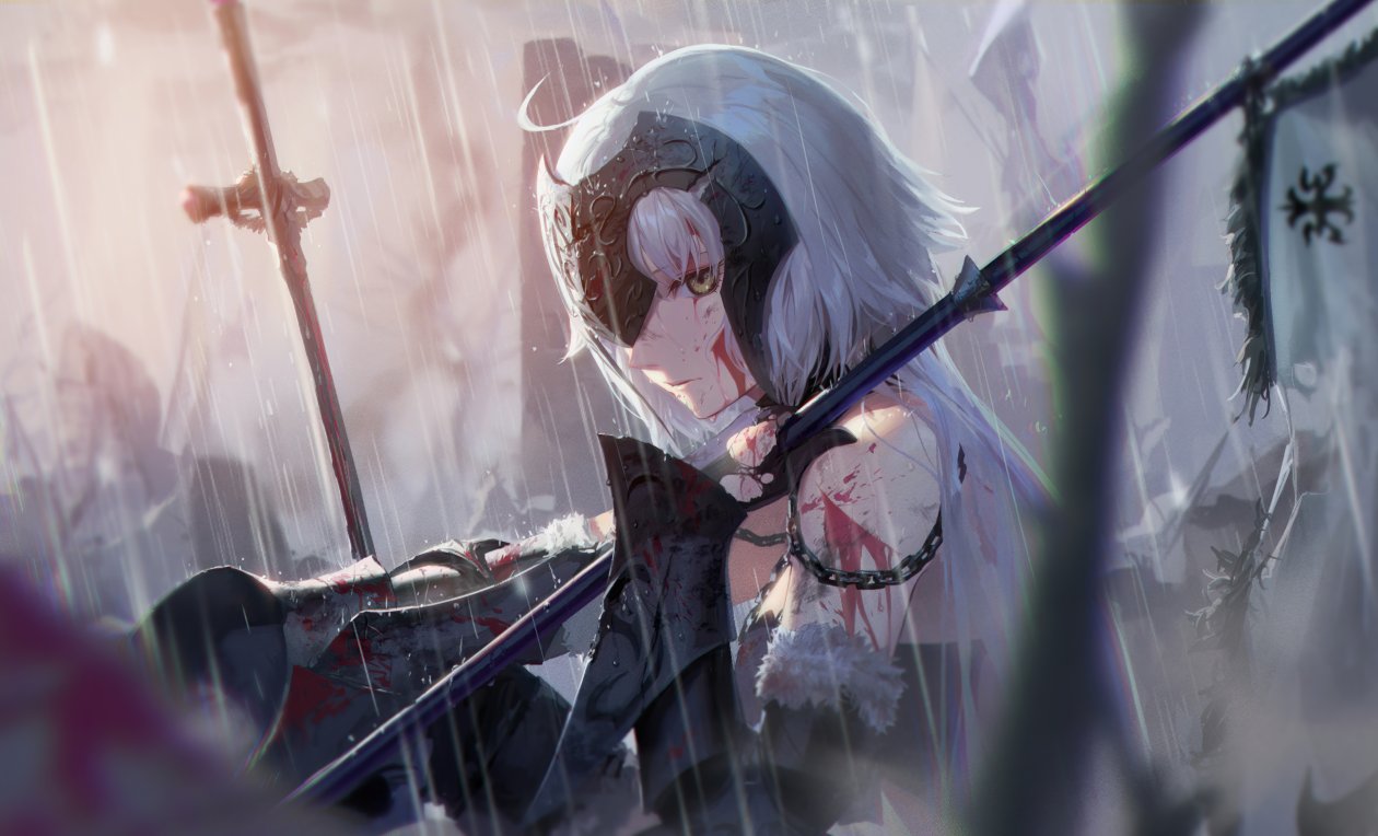 Warrior Anime Girl 5k