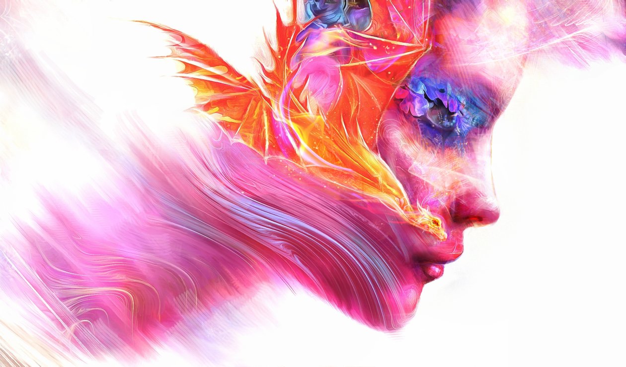 Colorful Women Face Artwork