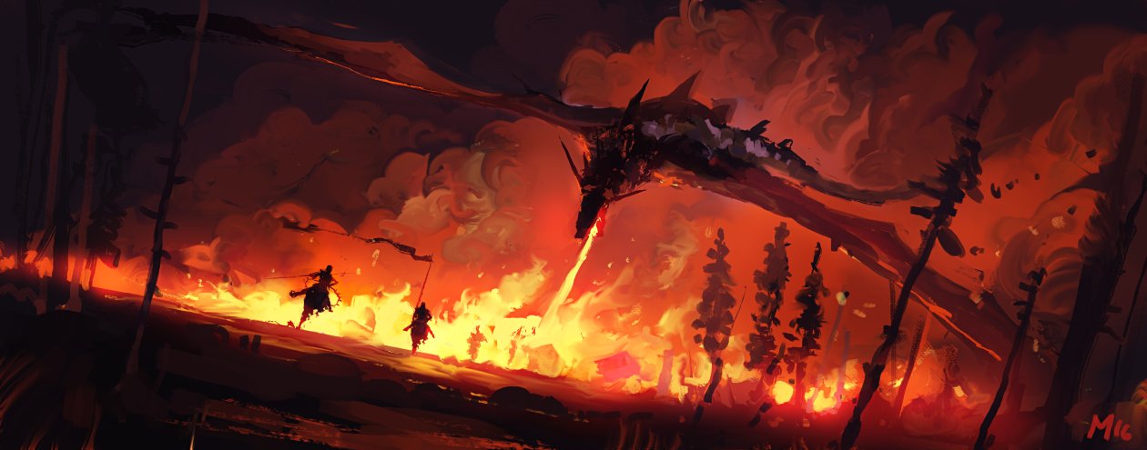 Dragon Throwing Fire