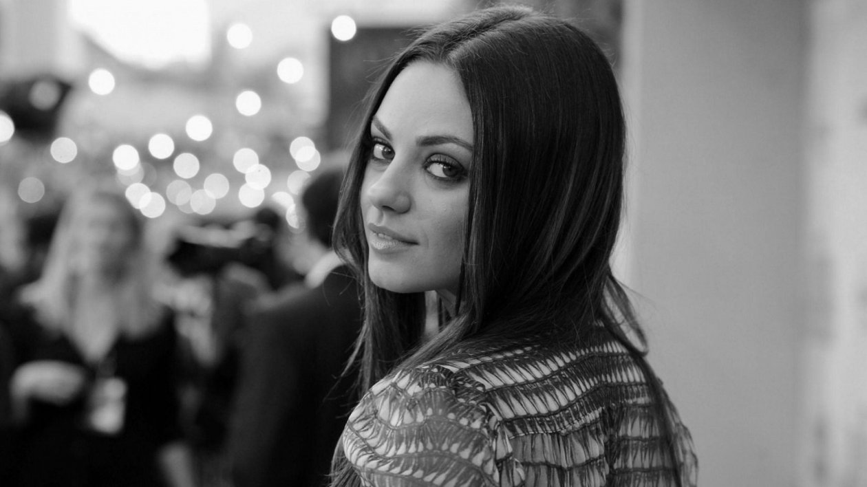 Mila Kunis Monochrome