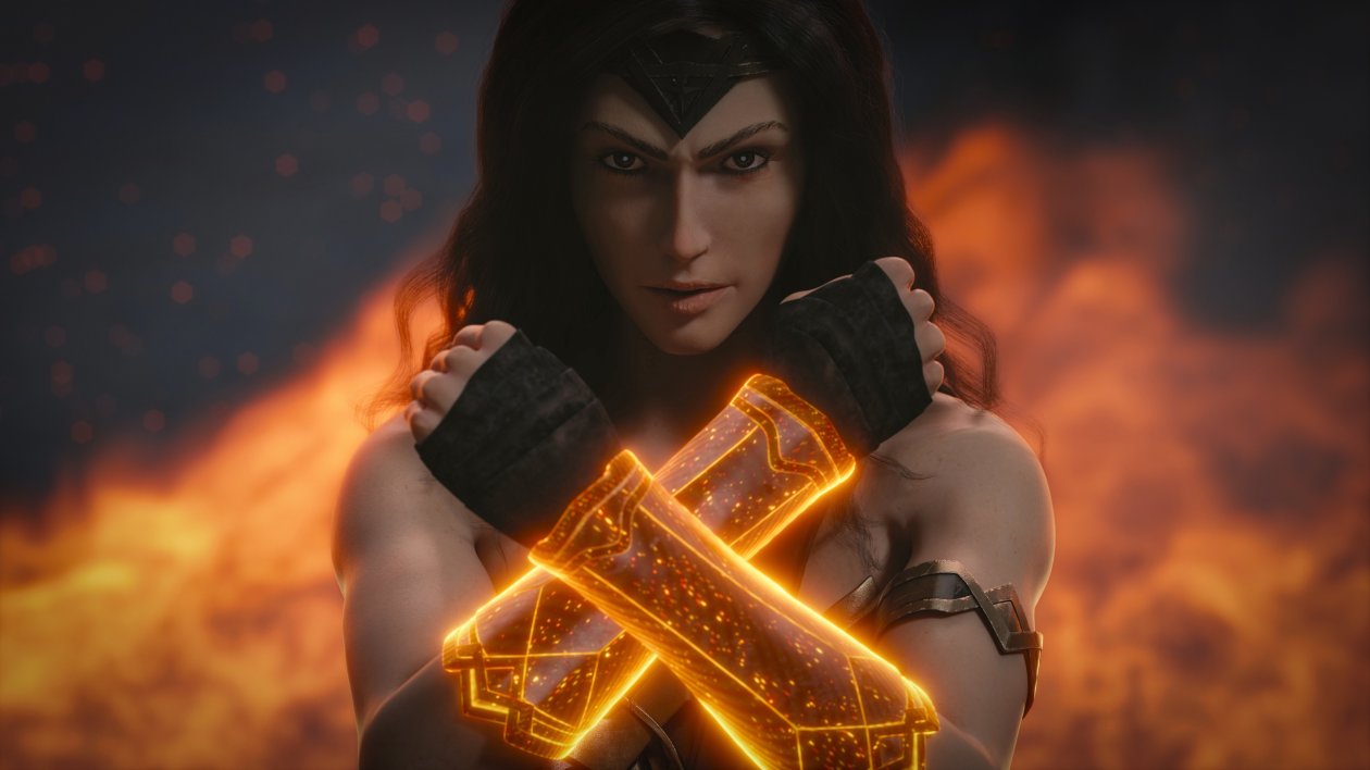 Wonder Woman Arms Closed Art