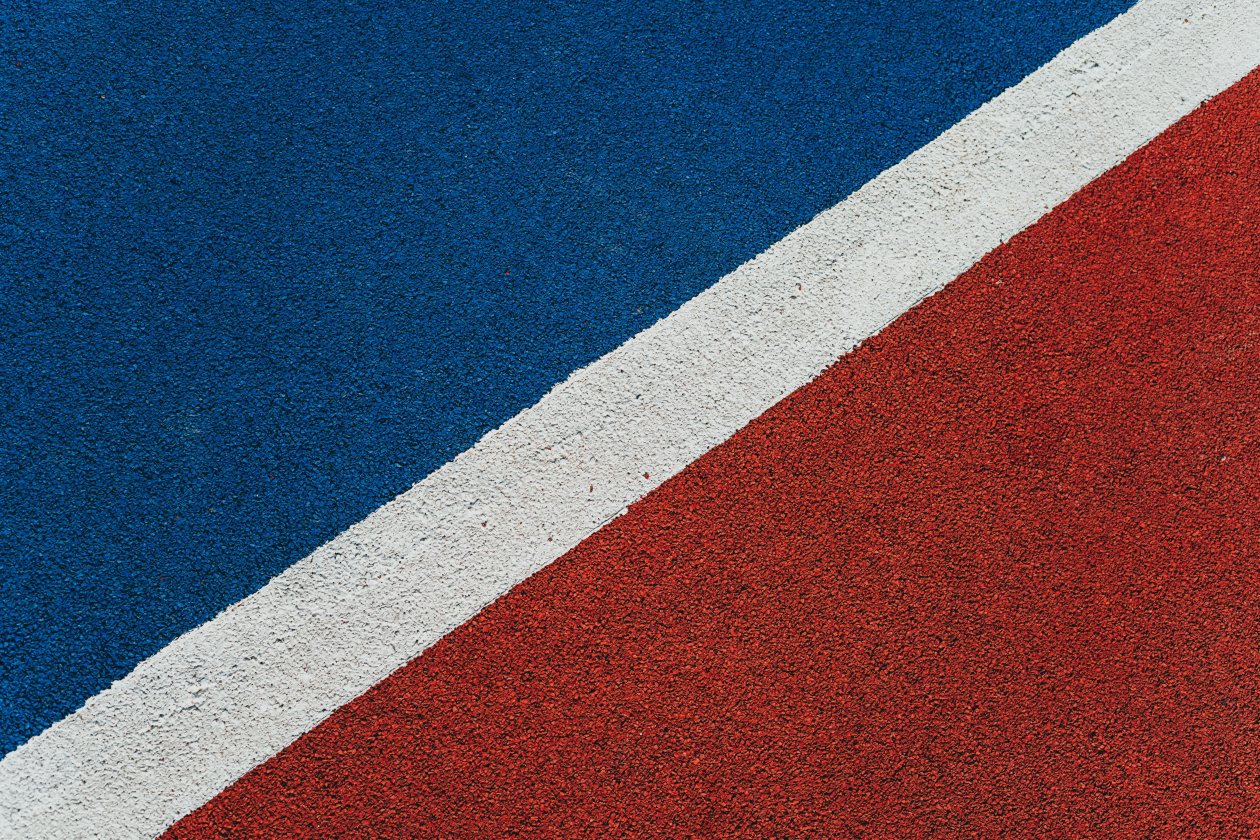 Blue Red Lines Texture 5k