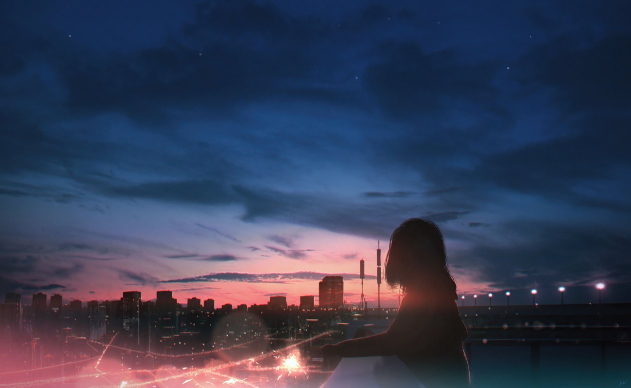 Anime Girl Not Goodbye 5k