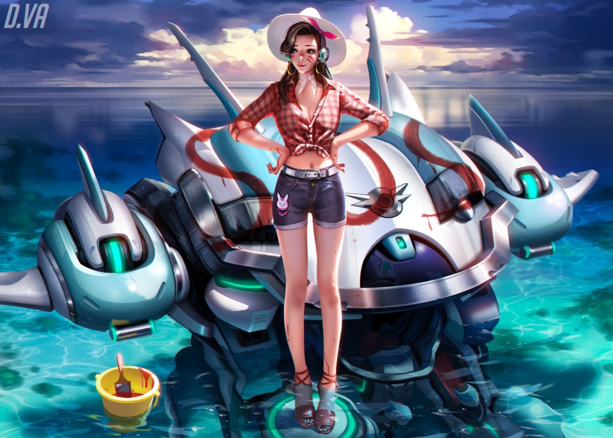 Dva Overwatch Artwork 2017