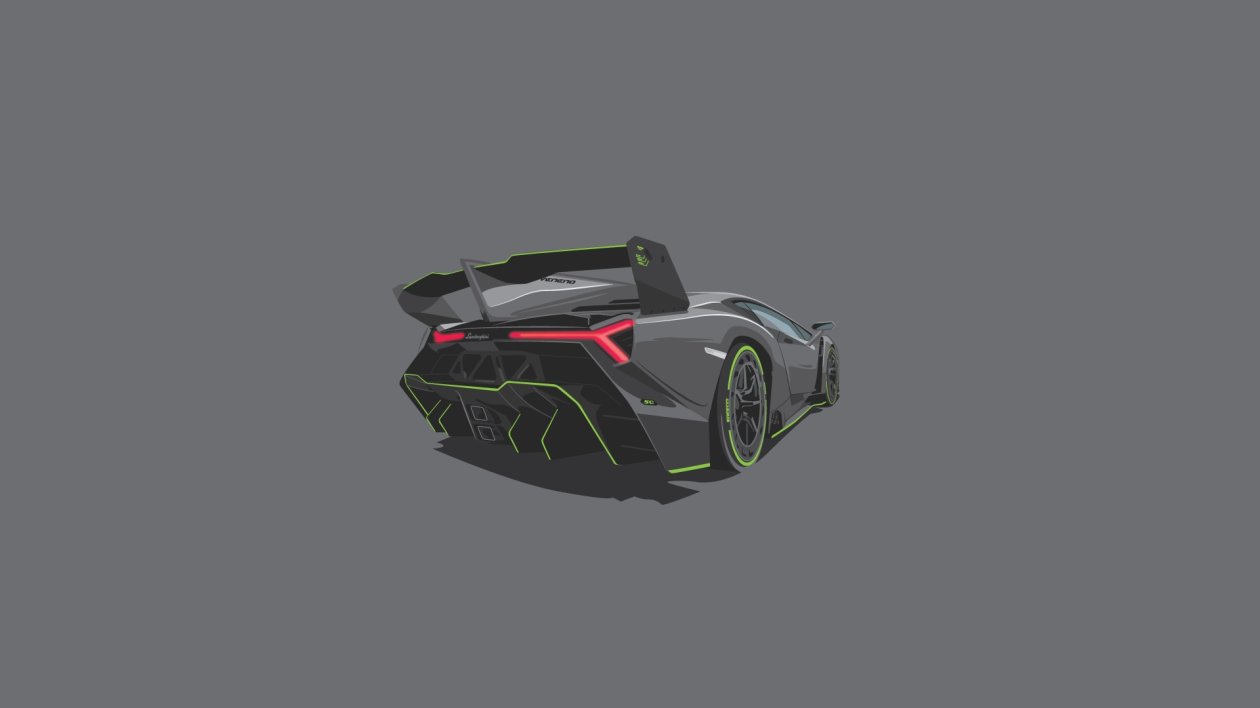 Lamborghini Minimalism Art