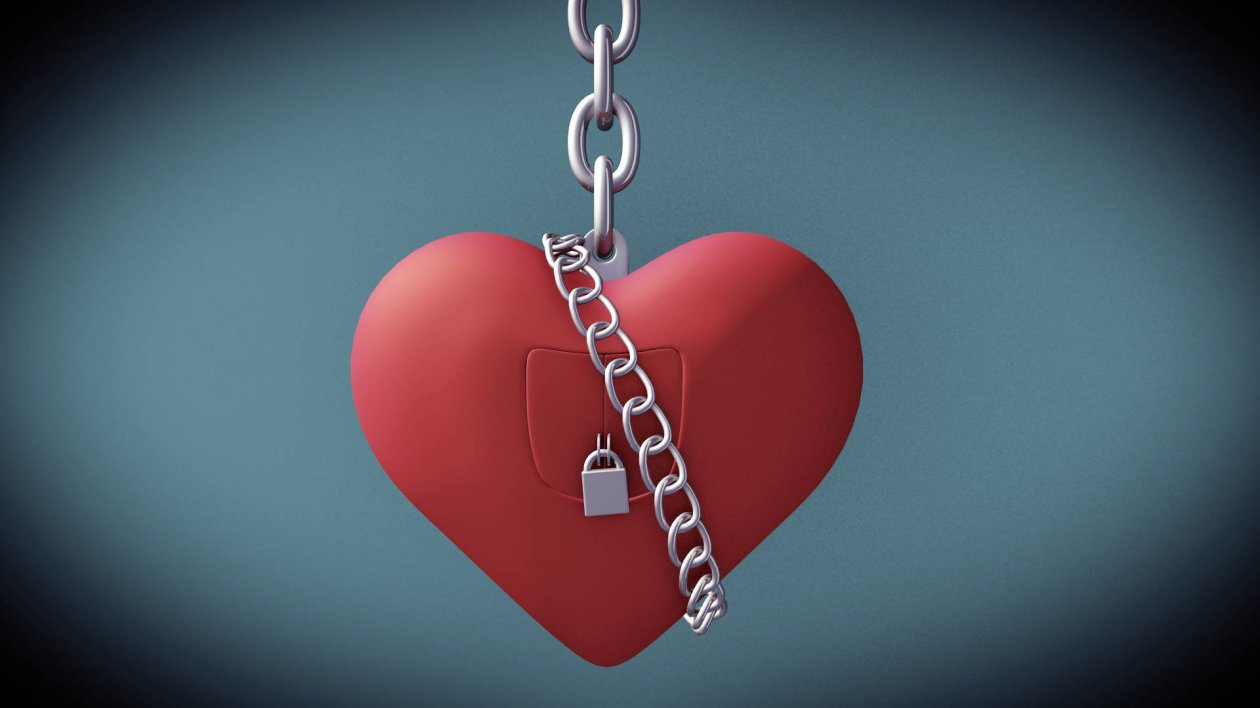 Valentine Day Heart Lock